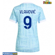 Juventus Dusan Vlahovic #9 Auswärtstrikot Frauen 2025-26 Kurzarm